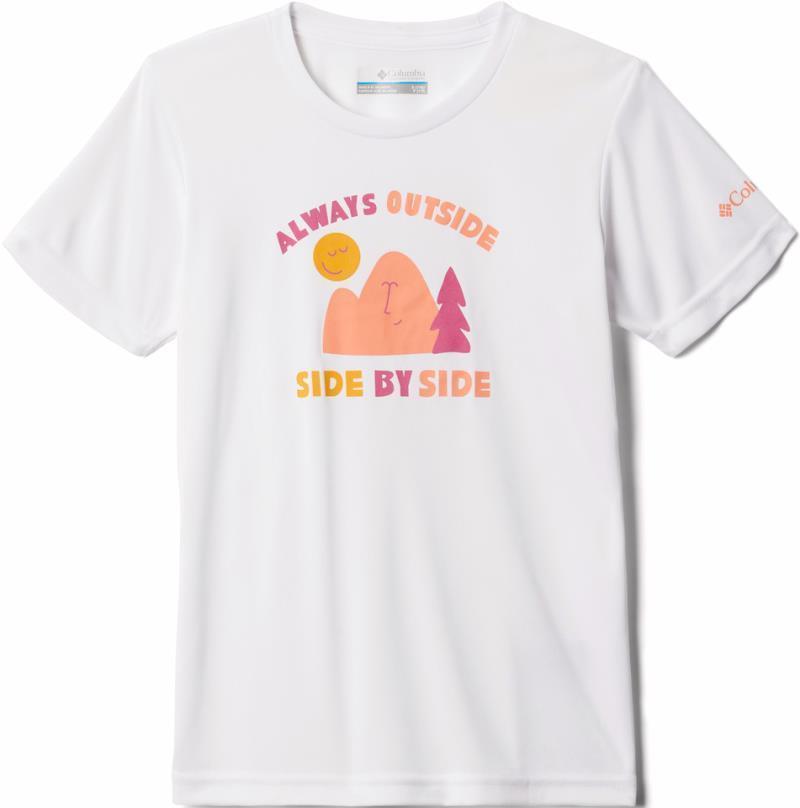 Mirror Creek SS Graphic Shirt - Youth Girls - white sunnysides 1