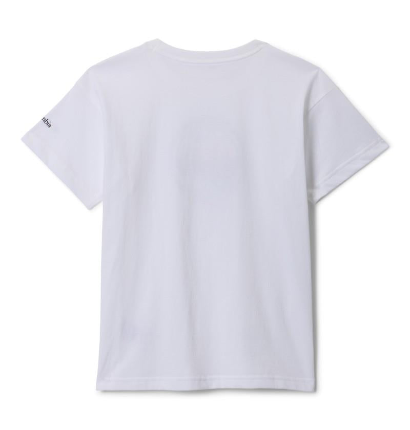 Mission Lake II SS Graphic Shirt - Youth Girls - white / bubbly scoped view 1