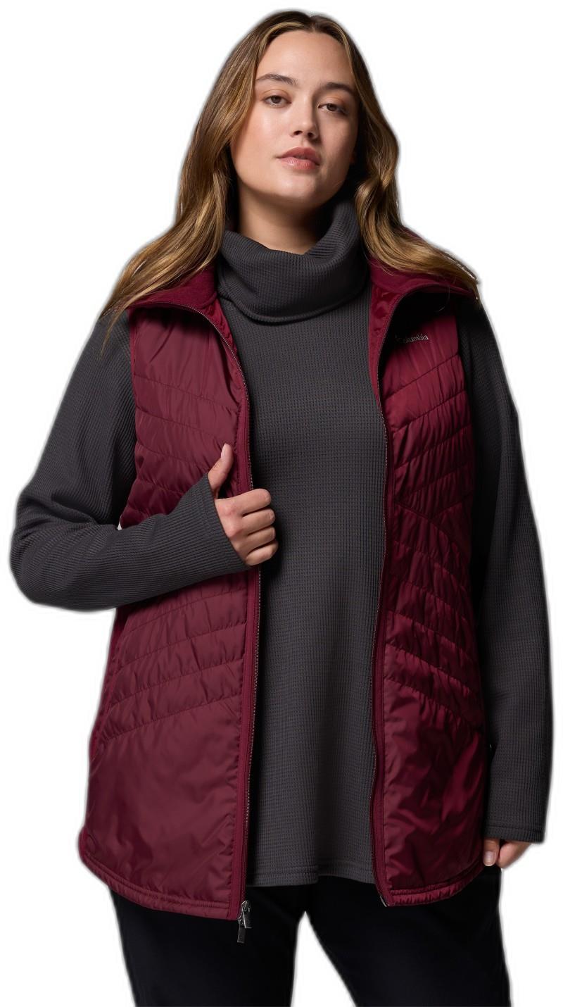 Mix It Around Long Vest II, Extended - Womens - rich wine 1