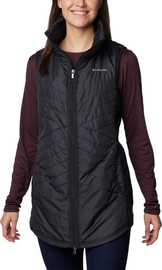 Mix It Around Long Vest II - Womens - Black 1