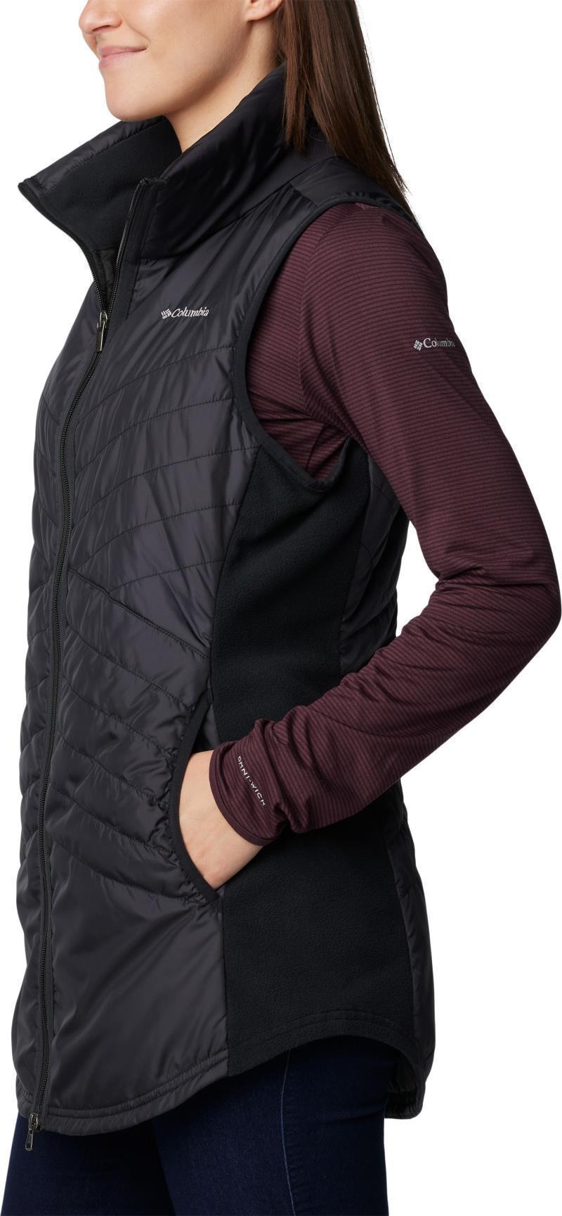 Mix It Around Long Vest II - Womens - Black 5
