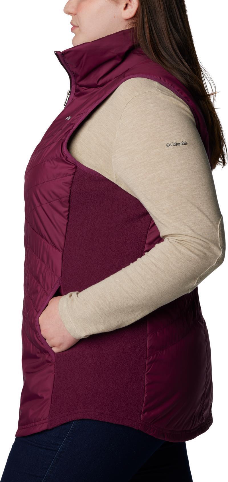 Mix It Around Long Vest - Plus - Womens - Marionberry 3