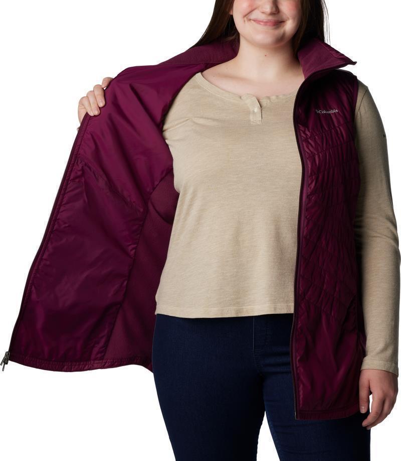 Mix It Around Long Vest - Plus - Womens - Marionberry 5