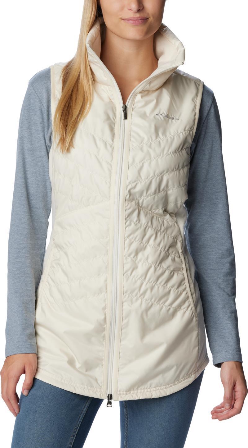 Mix It Around Long Vest - Womens - Chalk 1