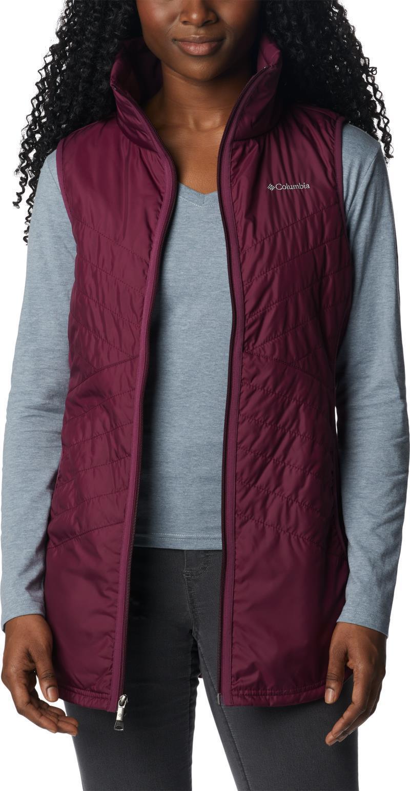 Mix It Around Long Vest - Womens - Marionberry 3