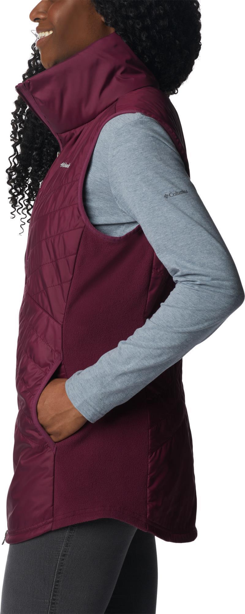 Mix It Around Long Vest - Womens - Marionberry 4