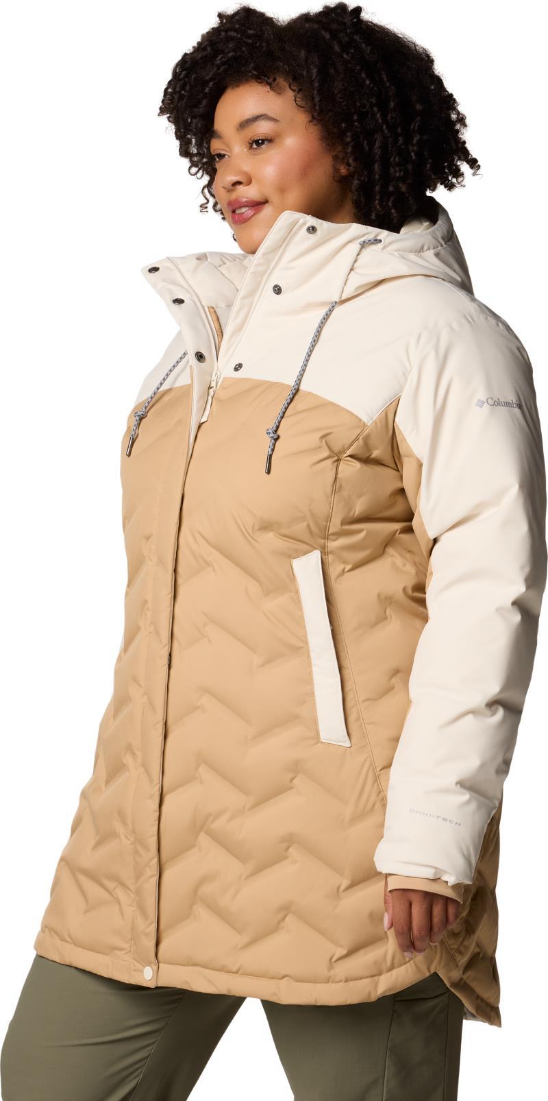 Mountain Croo III Mid Down Jacket, Extended - Womens - canoe / chalk 1