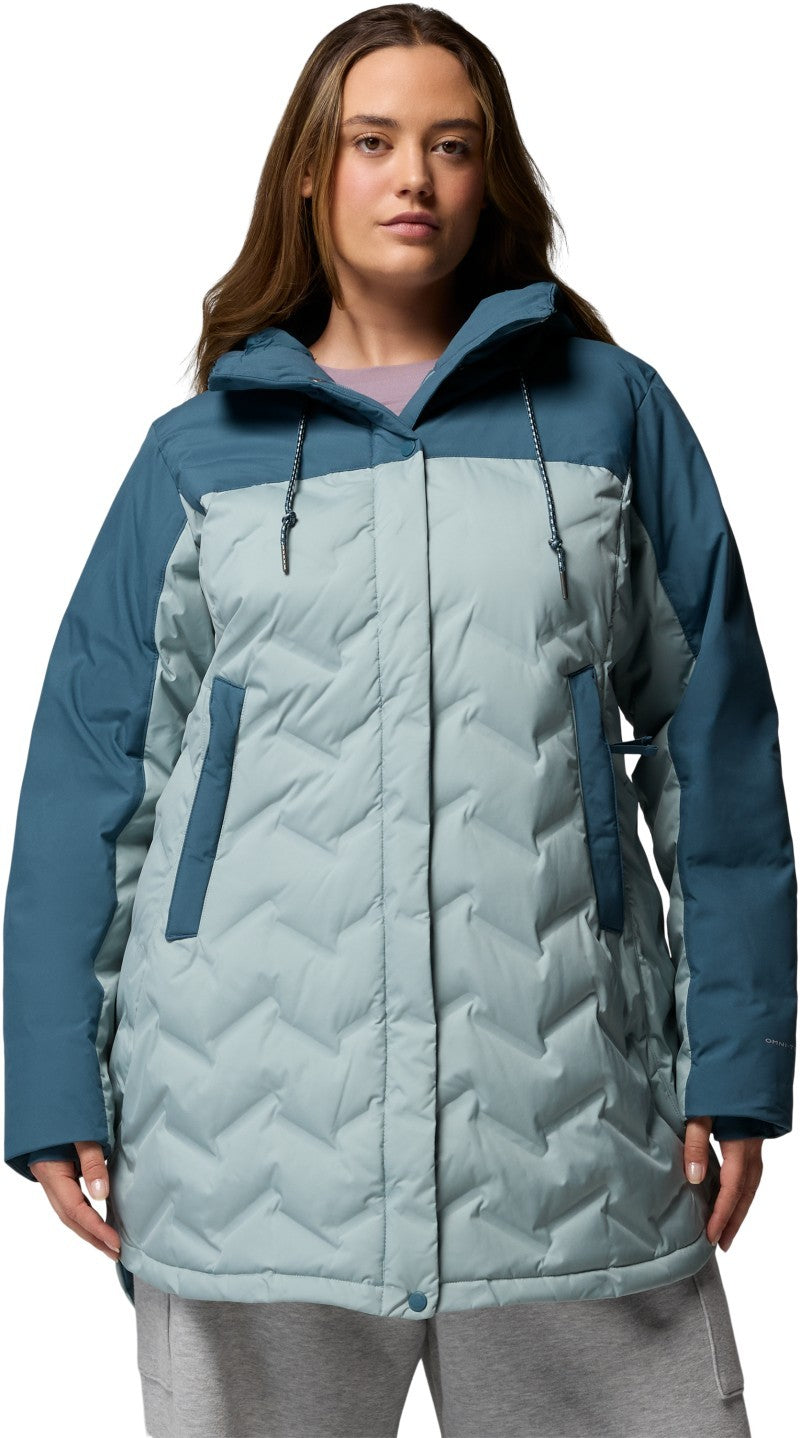 Mountain Croo III Mid Down Jacket, Extended - Womens - crushed blue / everblue 1