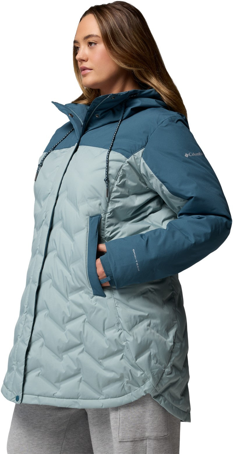Mountain Croo III Mid Down Jacket, Extended - Womens - crushed blue / everblue 1