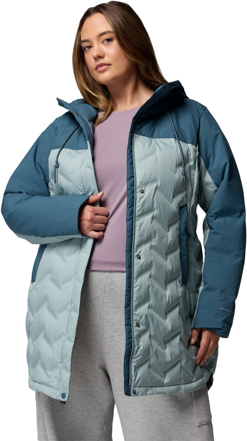 Mountain Croo III Mid Down Jacket, Extended - Womens - crushed blue / everblue 1