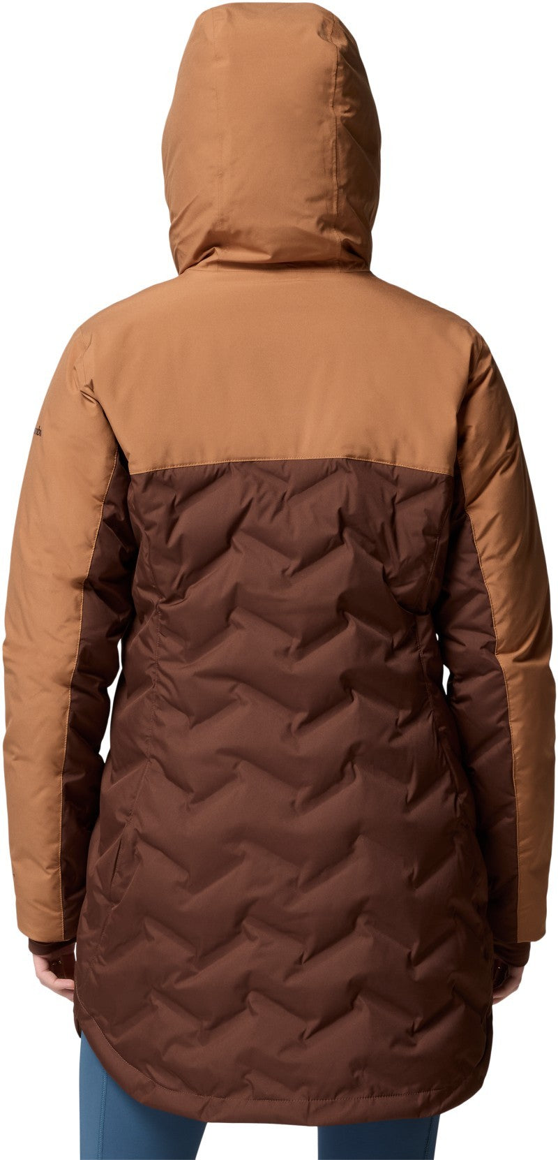 Mountain Croo III Mid Down Jacket, Extended - Womens - tobacco / camel brown 1