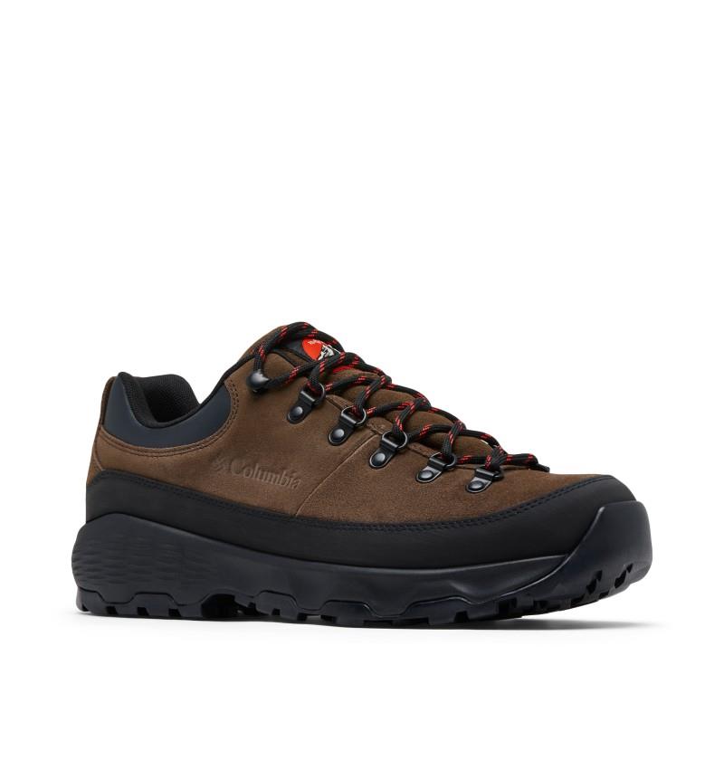 Newton Alpine Low - Mens - cordovan / fiery red 1