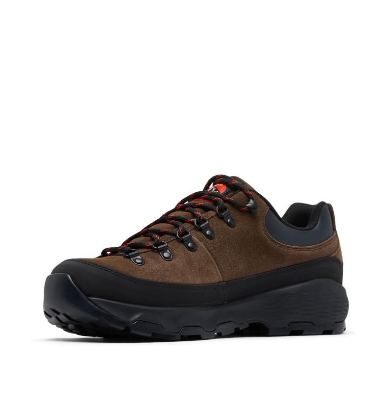 Newton Alpine Low - Mens - cordovan / fiery red 1