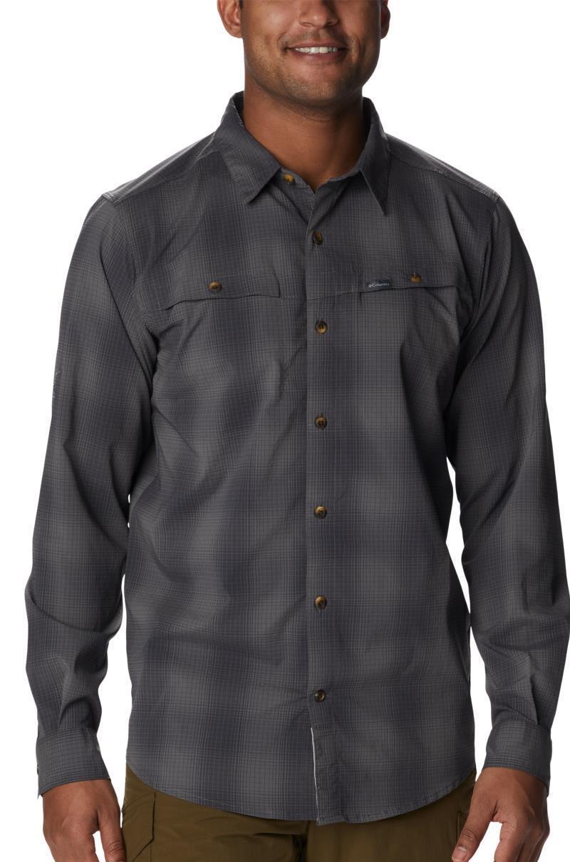Newton Ridge II Plaid LS - Mens - City Grey Soft Ombre 1