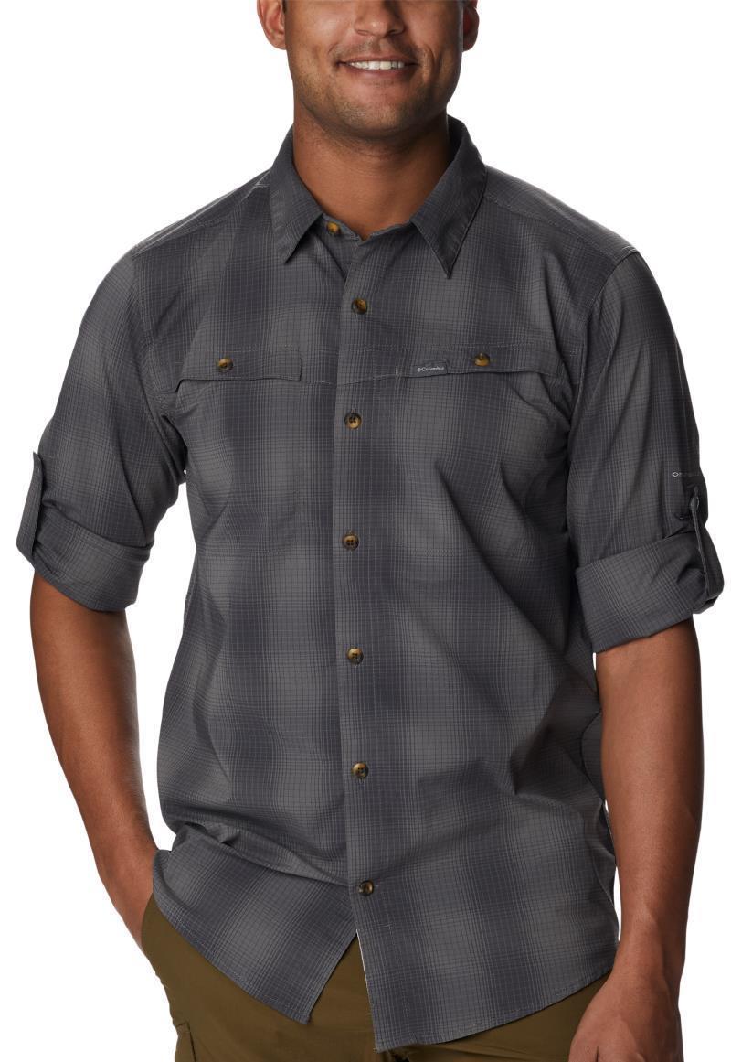 Newton Ridge II Plaid LS - Mens - City Grey Soft Ombre 2