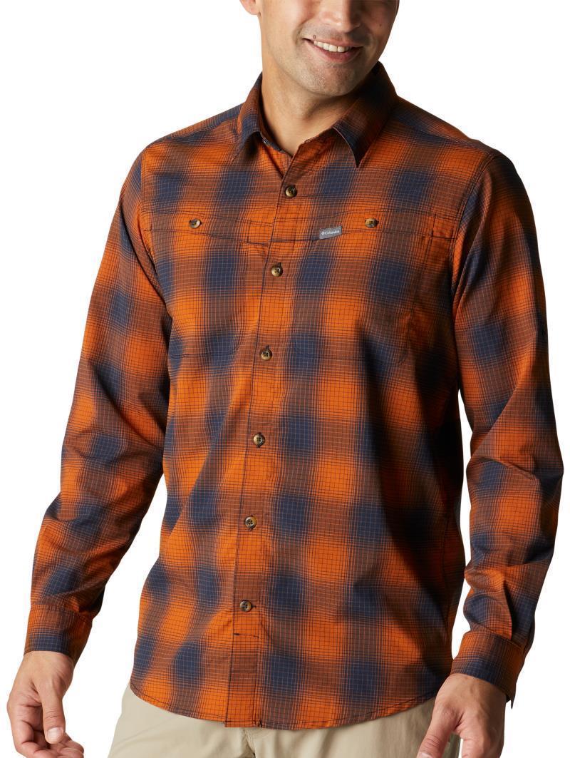 Newton Ridge II Plaid LS - Mens - Warm Copper Soft Ombre 1