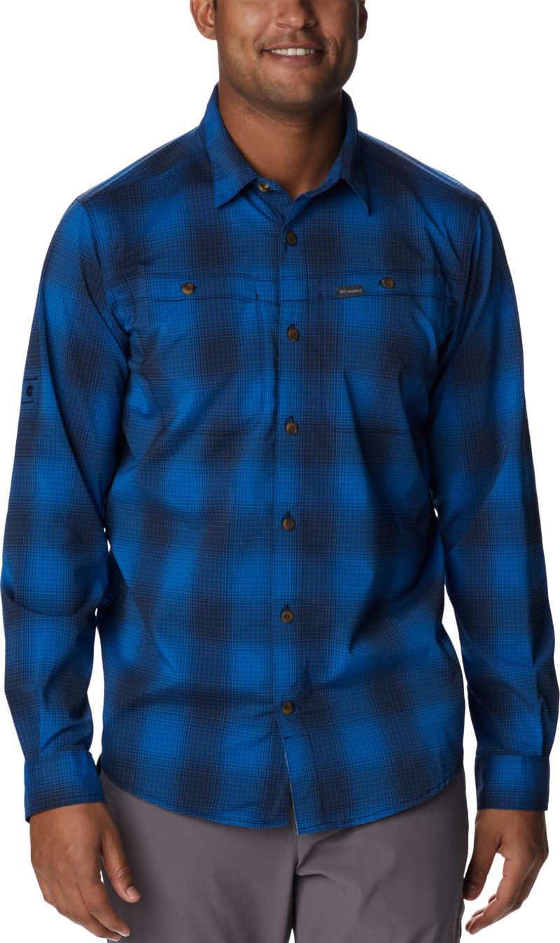 Newton Ridge II Plaid LS - Tall - Mens - Bright Indigo Soft Ombre 1