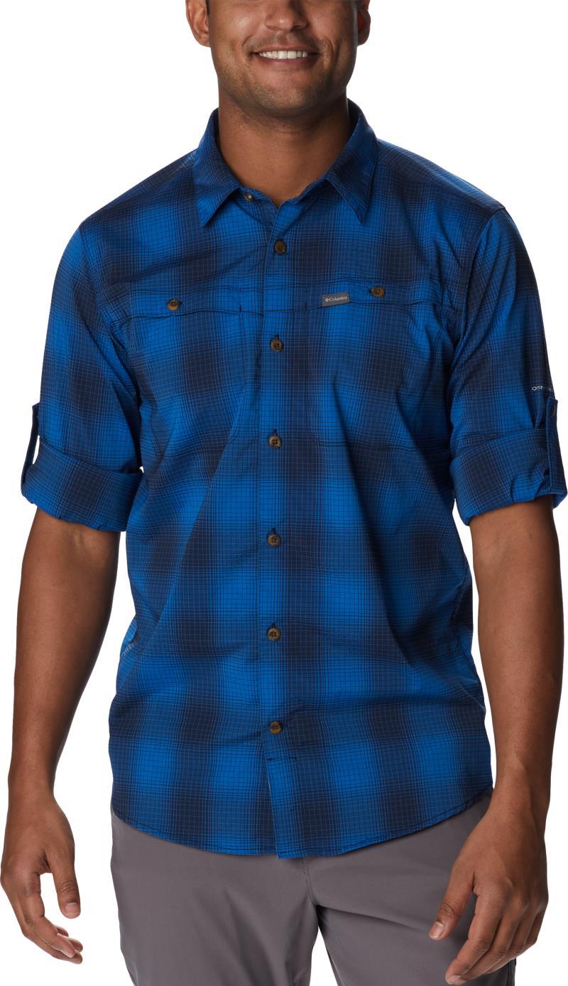Newton Ridge II Plaid LS - Tall - Mens - Bright Indigo Soft Ombre 4