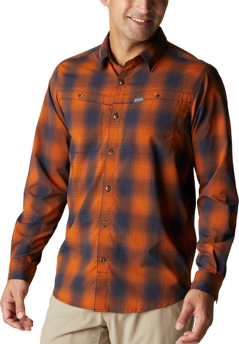 Newton Ridge II Plaid LS - Tall - Mens - Warm Copper Soft Ombre 1