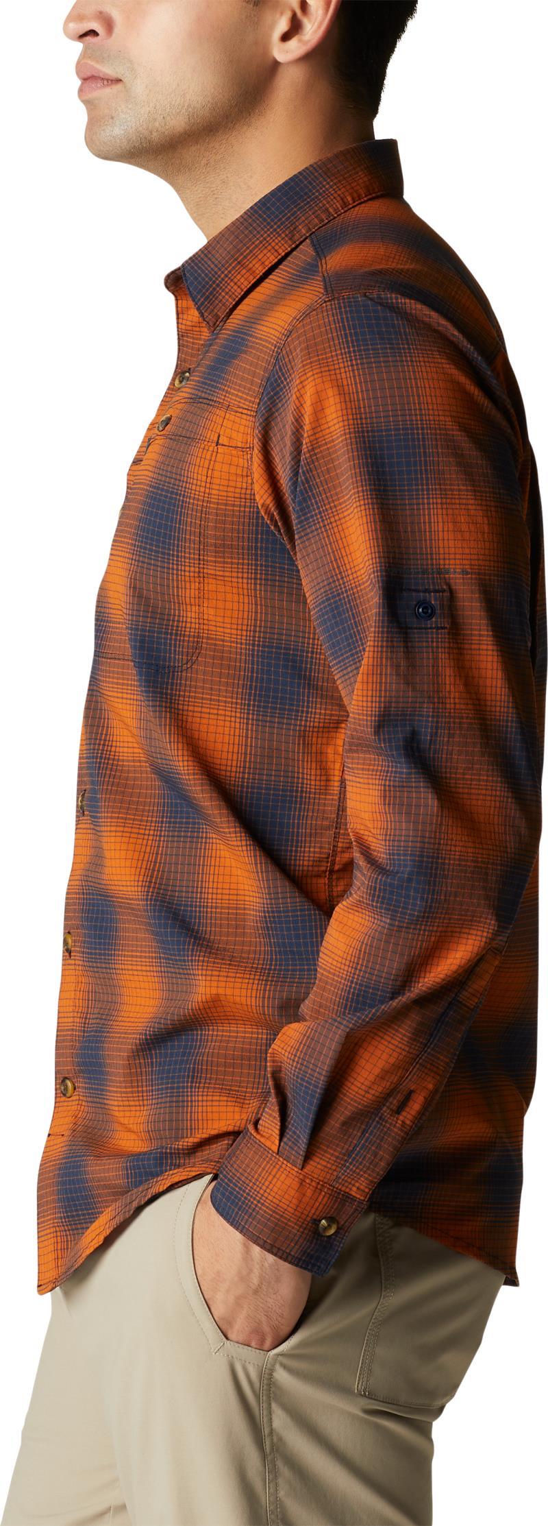 Newton Ridge II Plaid LS - Tall - Mens - Warm Copper Soft Ombre 3