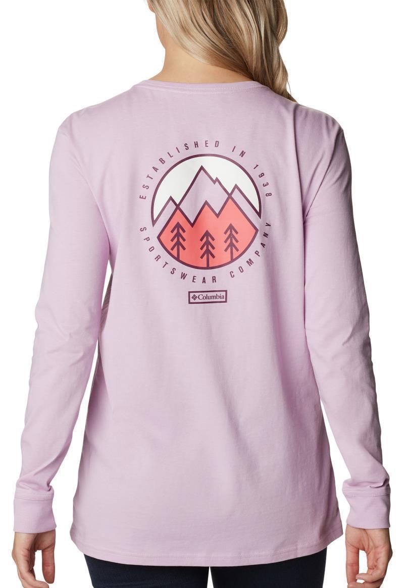 North Cascades Back Graphic LS Tee - Womens - Aura / Outdoor Park 2