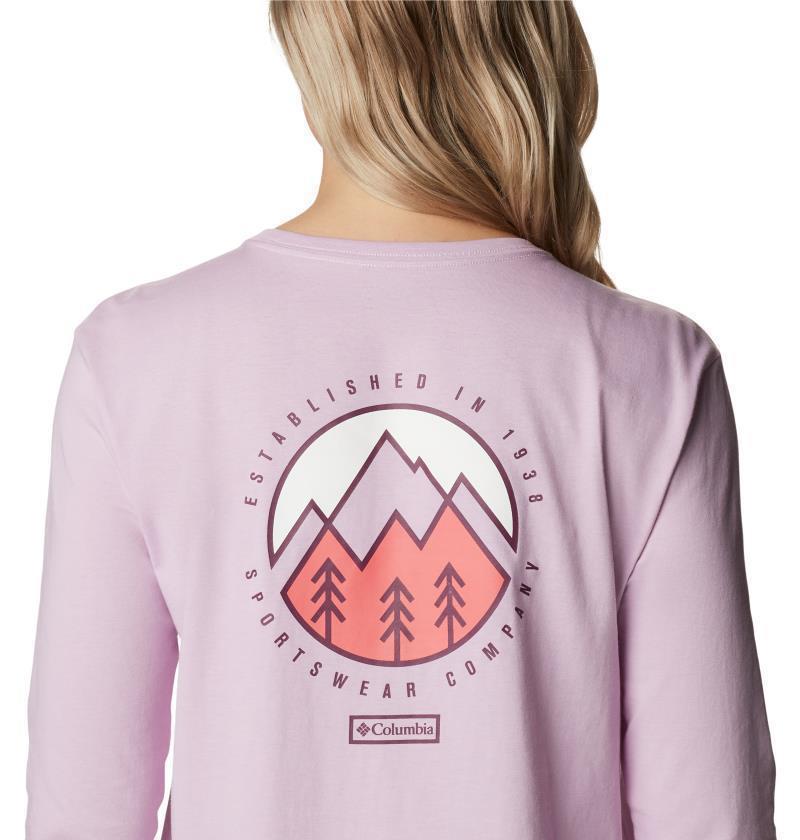 North Cascades Back Graphic LS Tee - Womens - Aura / Outdoor Park 5