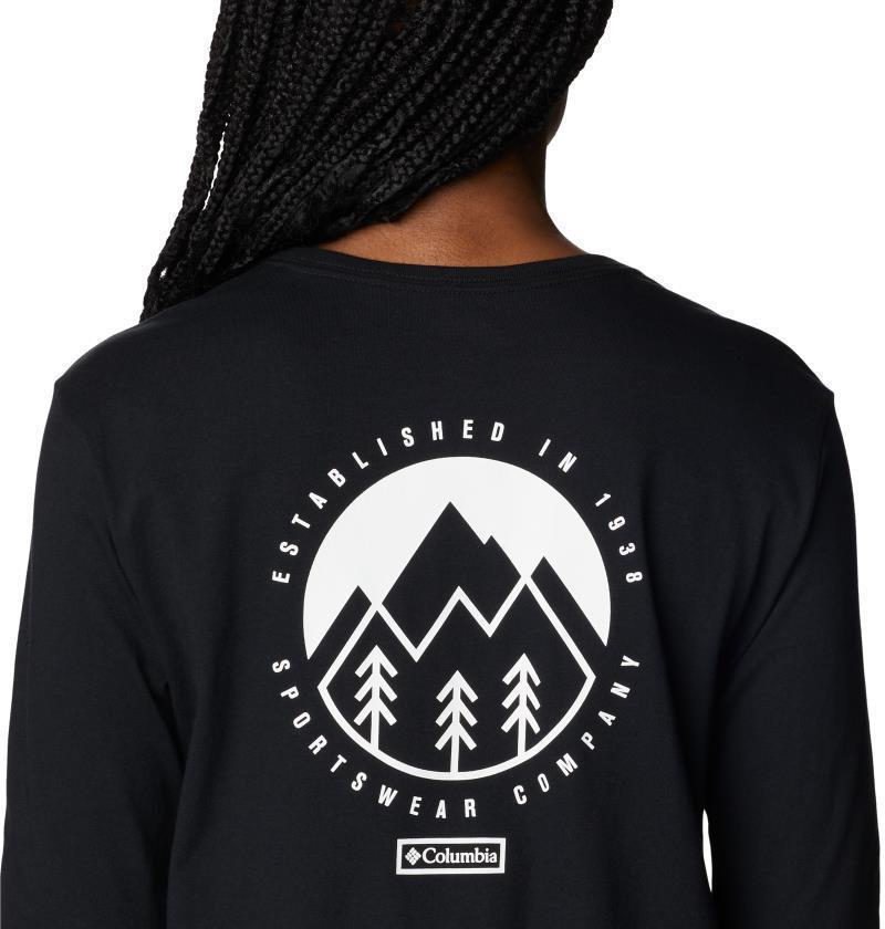 North Cascades Back Graphic LS Tee - Womens - Black / Outdoor Park 4