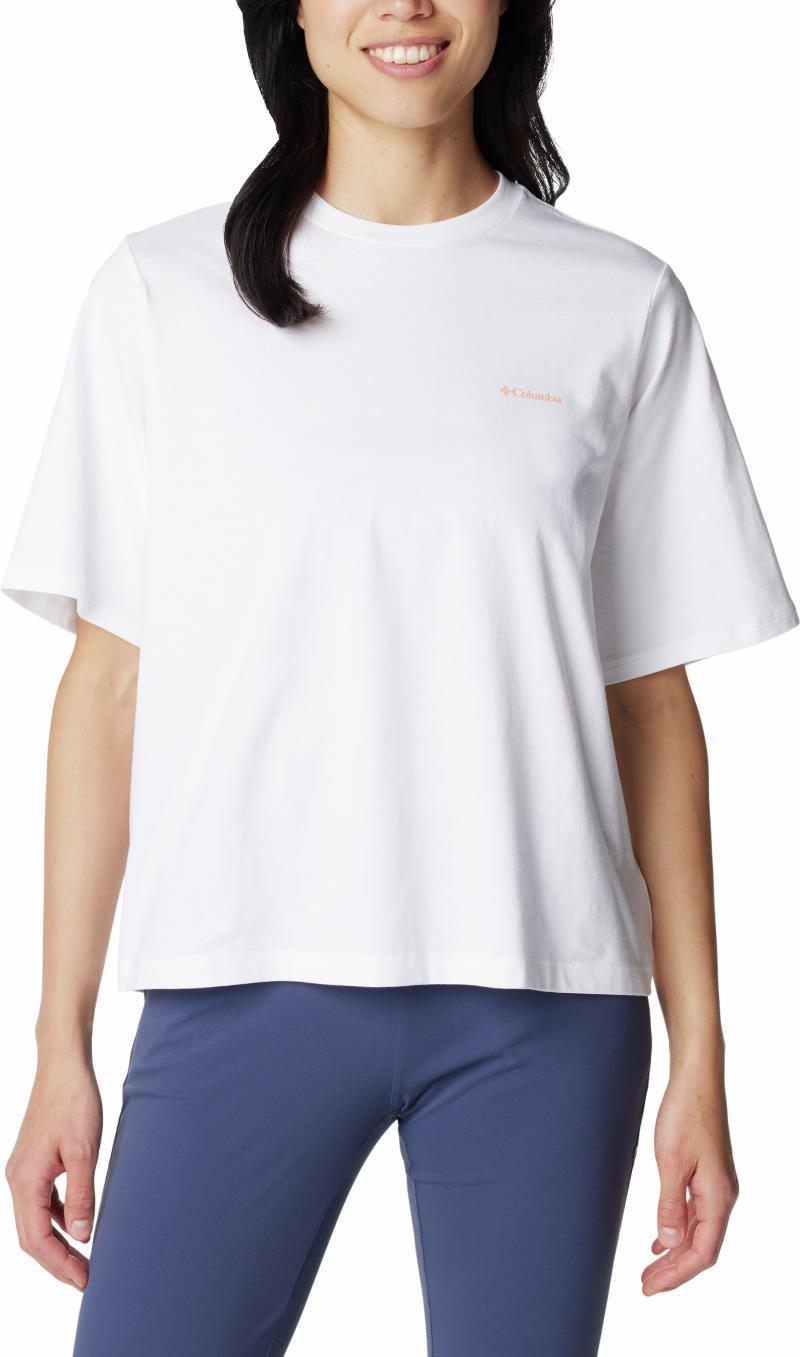North Cascades Graphic SS Tee - Womens - White / Wavy Rays 1