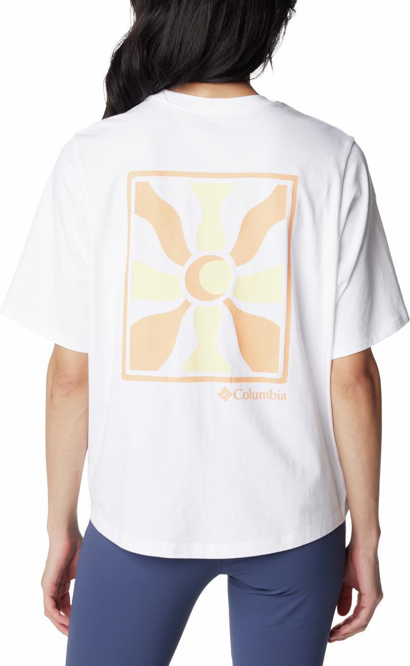 North Cascades Graphic SS Tee - Womens - White / Wavy Rays 2