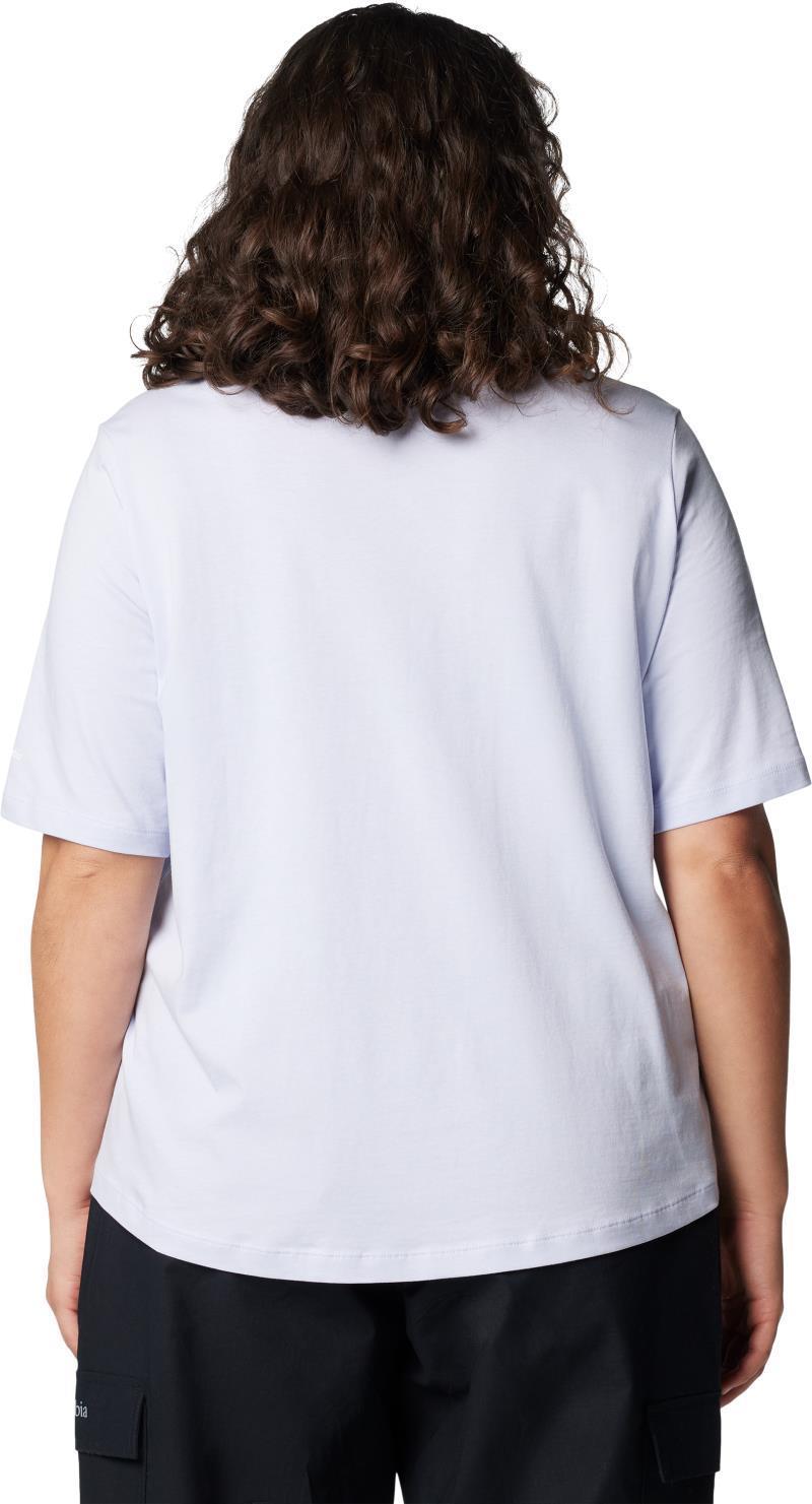 North Cascades Relaxed Tee, Extended - Womens - Snowdrift / Floral Emblem 3