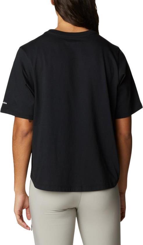 North Cascades Relaxed Tee - Womens - Black / Centered Gem Textured Mtn 2