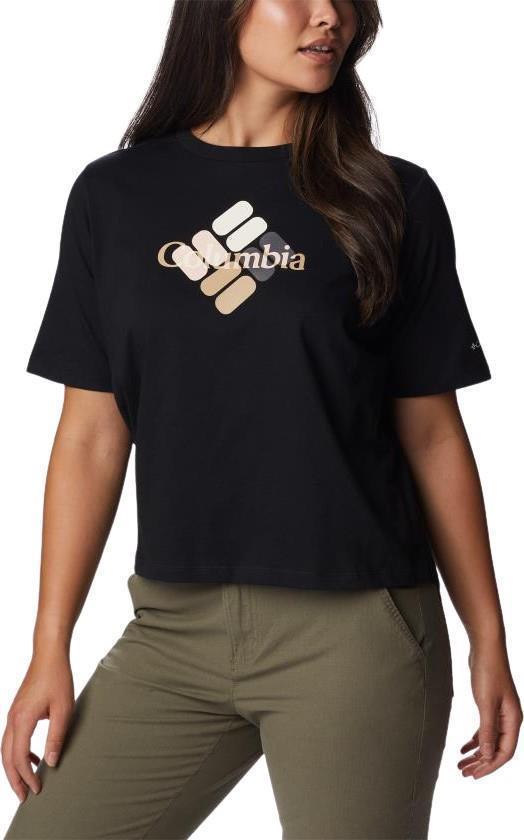 North Cascades Relaxed Tee - Womens - Black / Centered Multi Gem 3