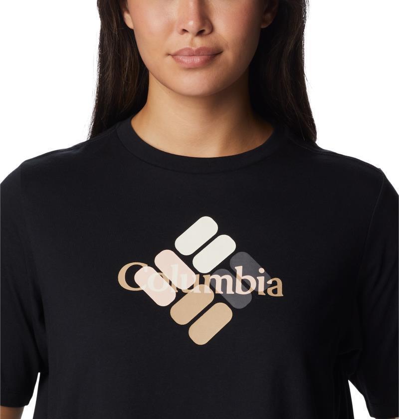 North Cascades Relaxed Tee - Womens - Black / Centered Multi Gem 5
