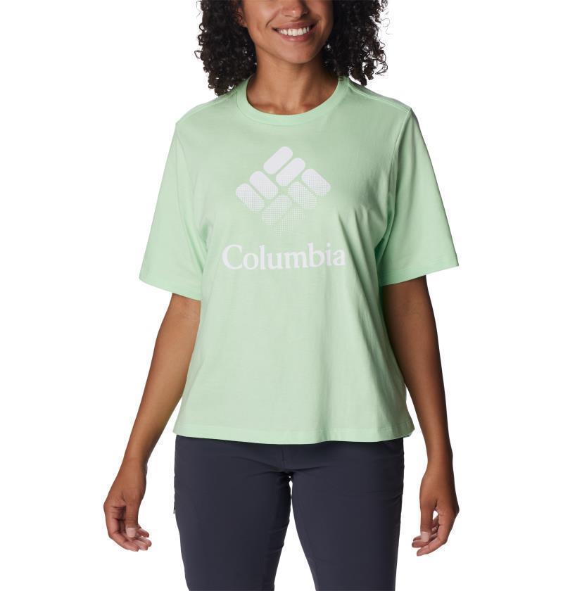 North Cascades Relaxed Tee - Womens - Key West / CSC Stacked Gradient Graphic 1
