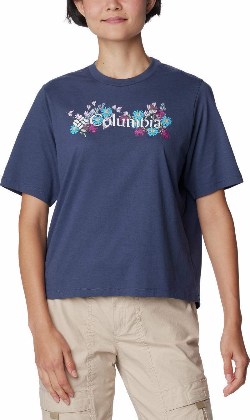 North Cascades Relaxed Tee - Womens - Nocturnal / Branded Bouquet 1