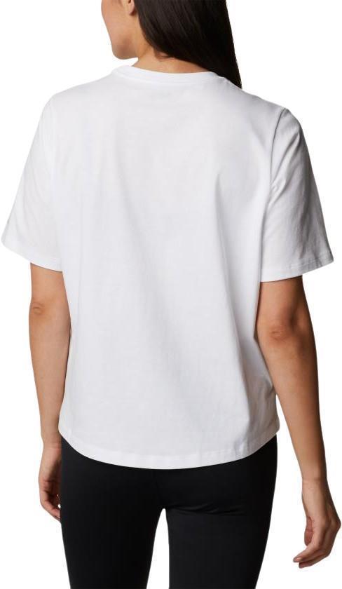 North Cascades Relaxed Tee - Womens - White / Butterfly Haven Rainbow 2