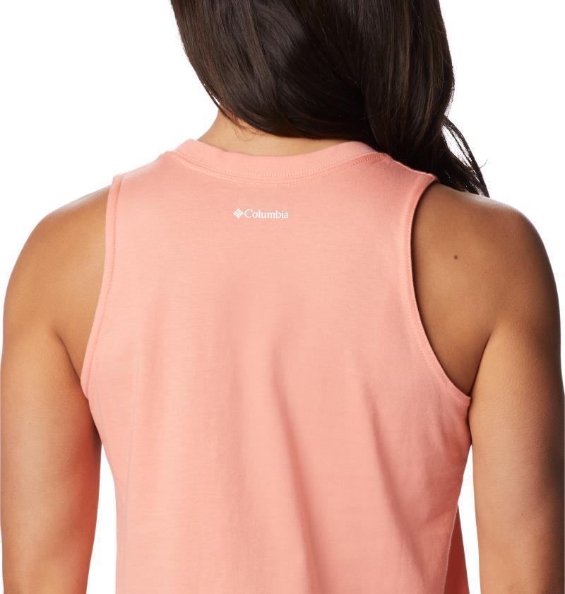 North Cascades Tank - Womens - Coral Reef / White Branded 5