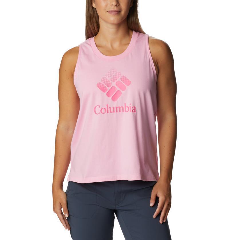 North Cascades Tank - Womens - Wild Rose / CSC Stacked Gradient Graphic 1