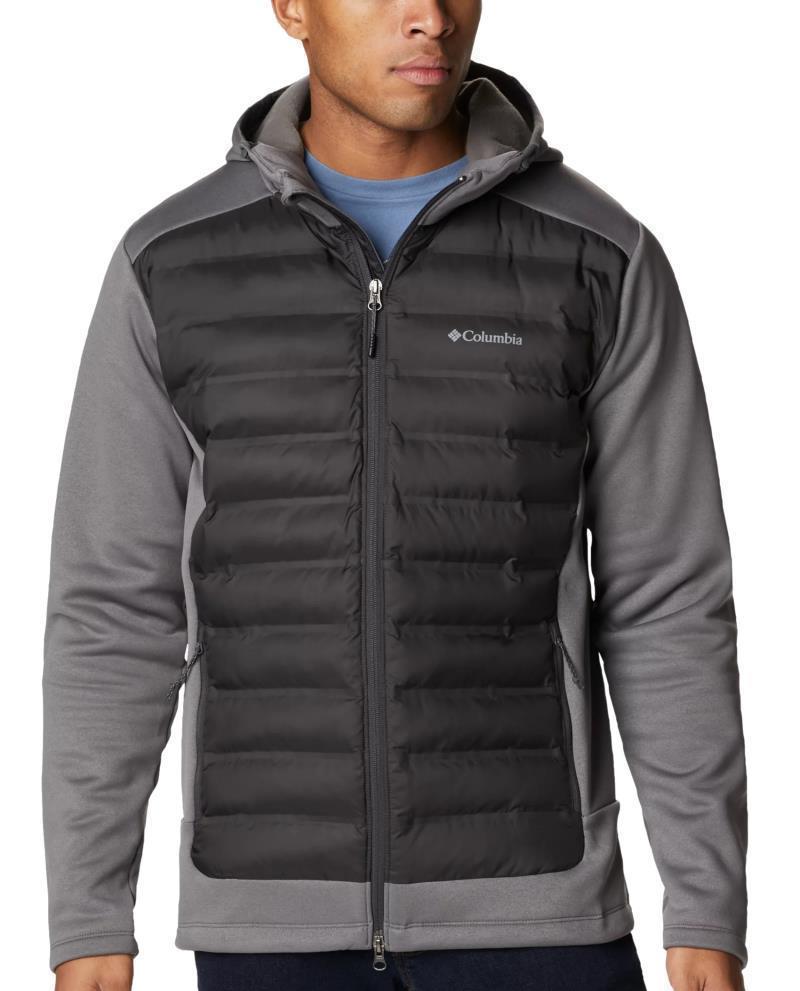 Out-Shield Insulated Full Zip Hoodie - Mens - City Grey / Shark 1