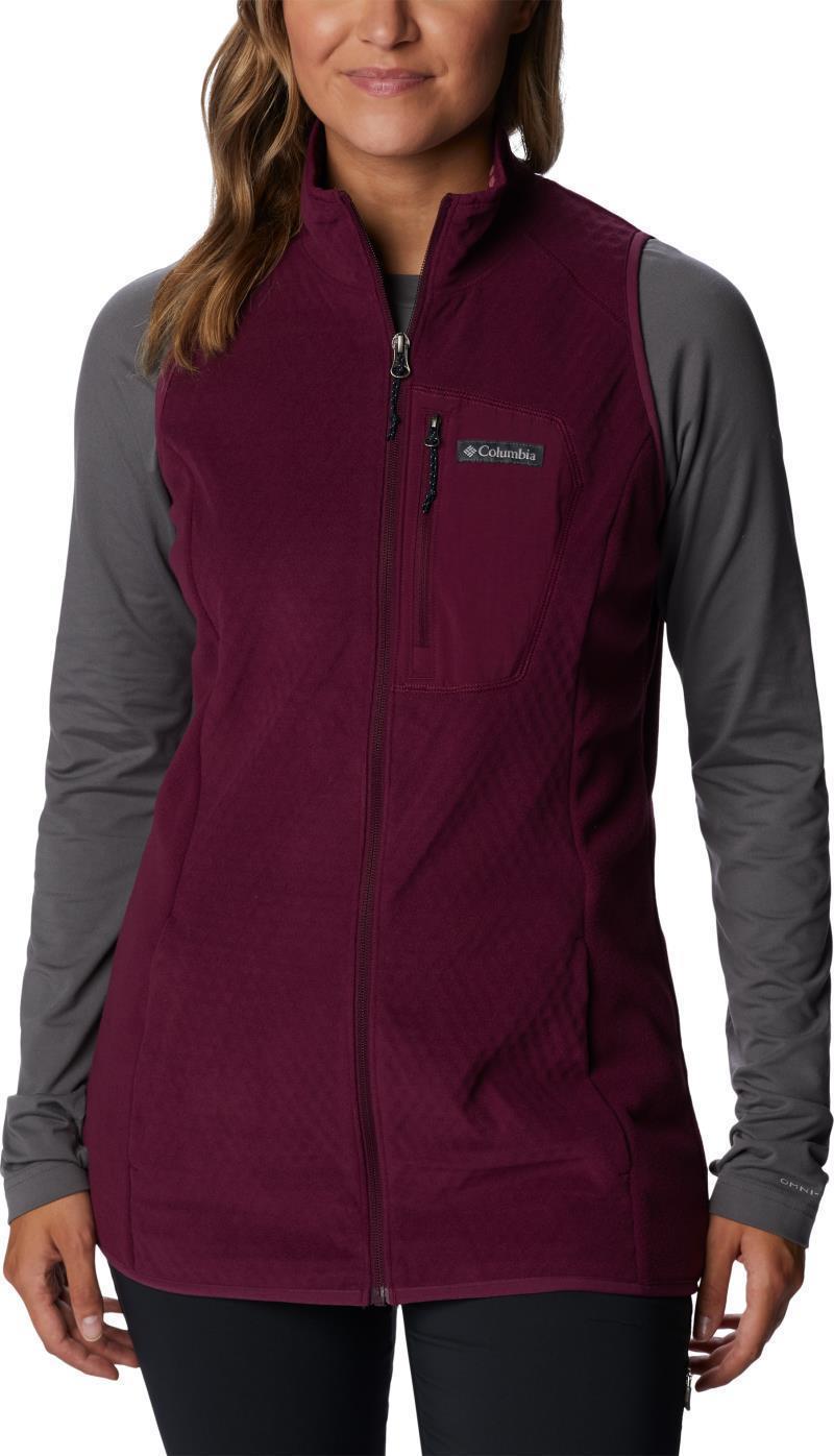 Outdoor Tracks Vest - Womens - Marionberry / Aura 1
