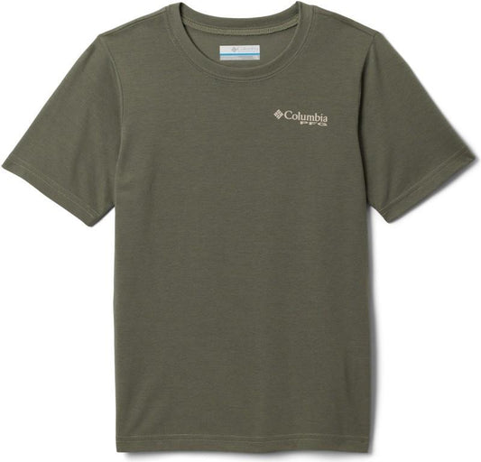 PFG Big Fisher SS Tee - Youth Boys - cypress graphic 1