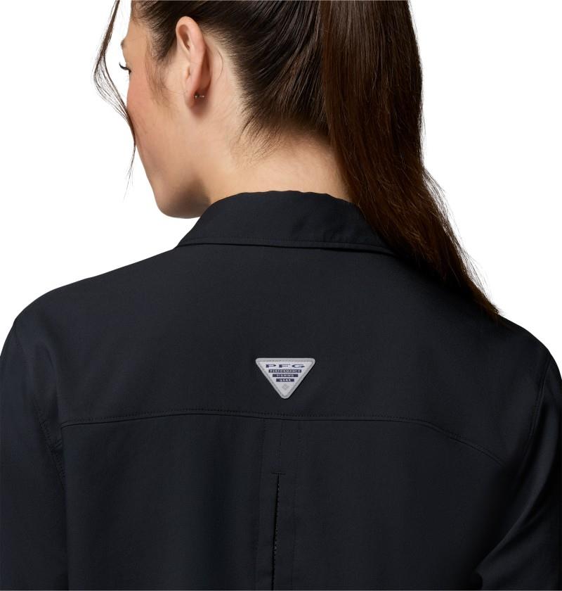 PFG Castback Woven LS - Womens - black 1