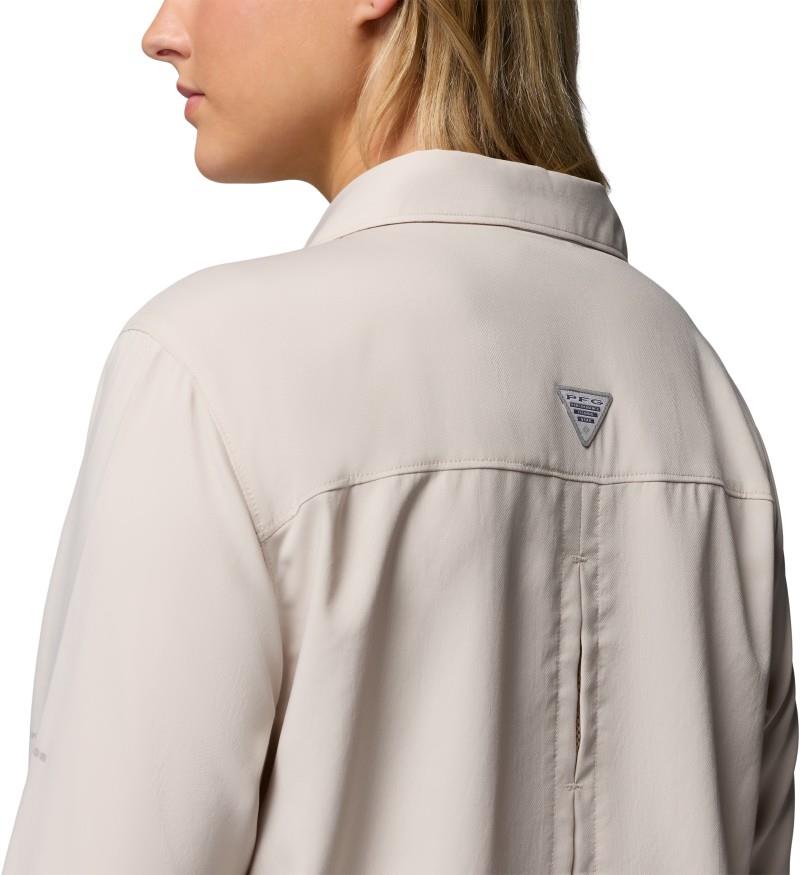 PFG Castback Woven LS - Womens - dark stone 1