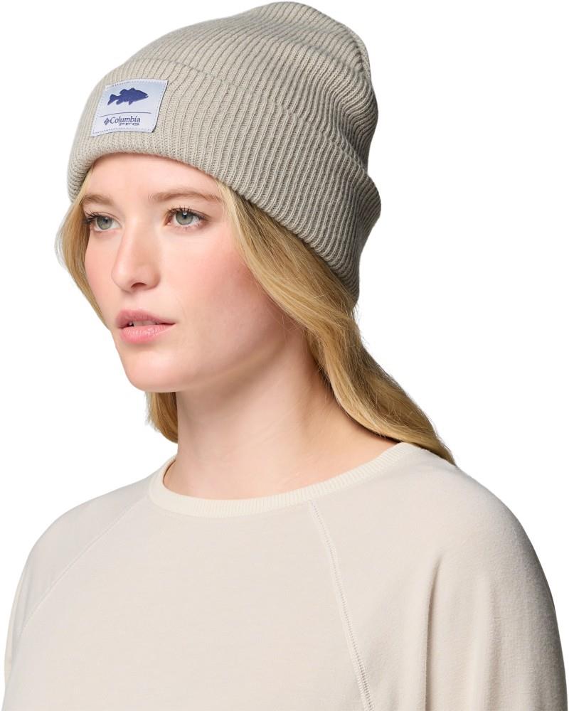 PFG Cuffed Beanie - grey green / bass graphic 1