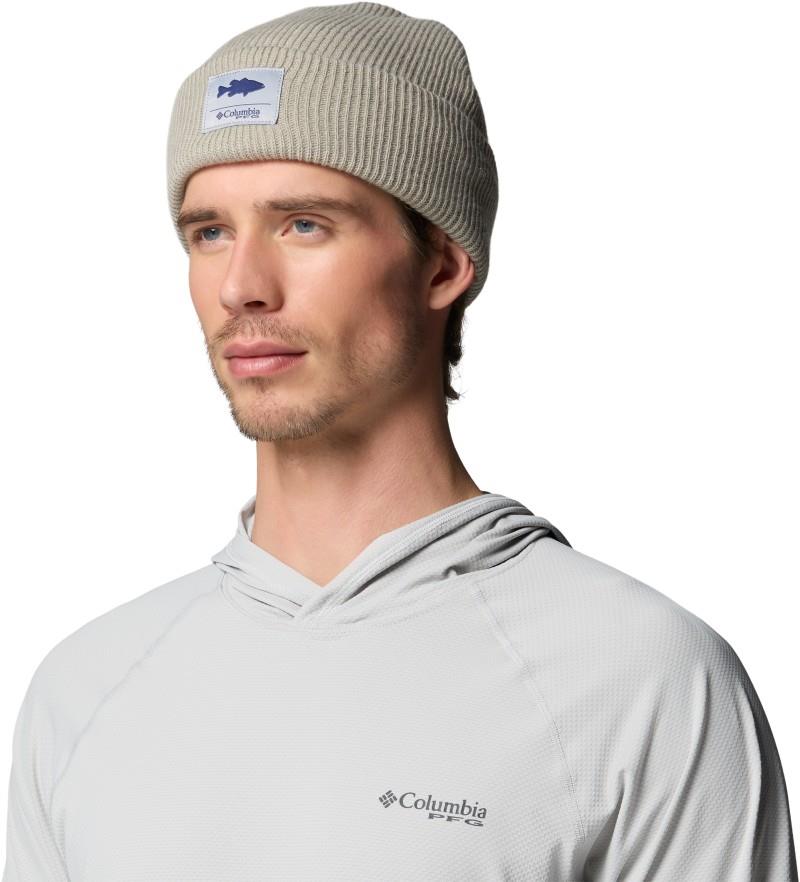 PFG Cuffed Beanie - grey green / bass graphic 1