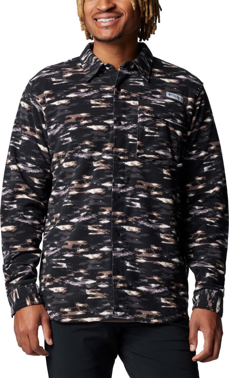 PFG Fall River Over Shirt - Mens - Black Saddle Stripe 1