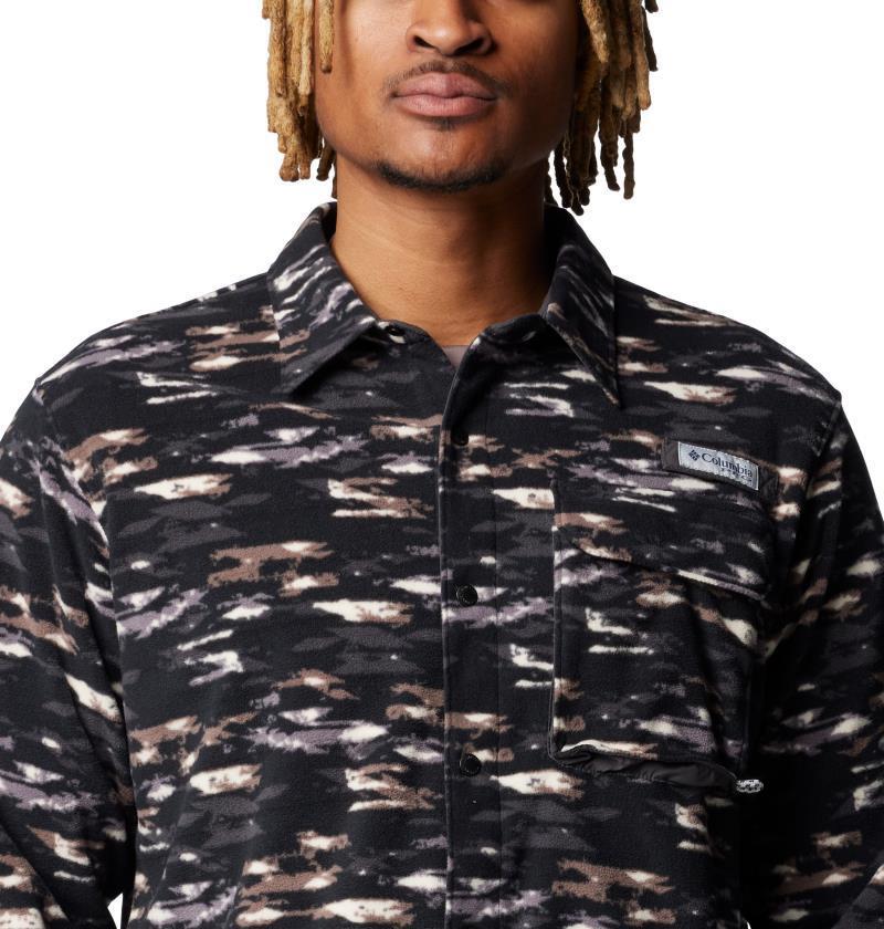 PFG Fall River Over Shirt - Mens - Black Saddle Stripe 6