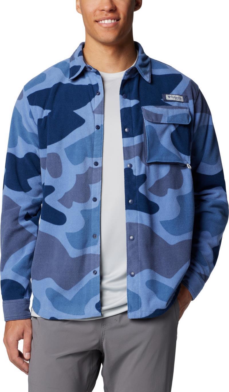 PFG Fall River Over Shirt - Mens - Bluebell Inlets Camo 1