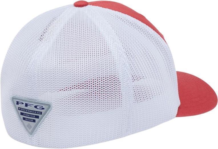 PFG Hooks Mesh Ball Cap - Sunset Red / Silver 2