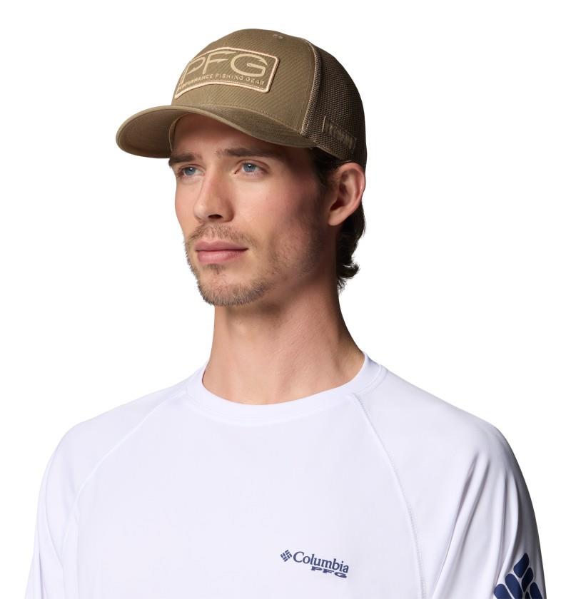 PFG Hooks Mesh Ball Cap - truffle / solid front hooks 1